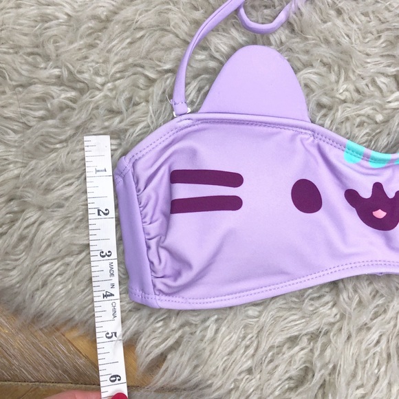 ✖️SOLD✖️•PUSHEEN• Hot Topic Kitty Bandeau Bikini - Picture 5 of 8